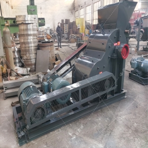 小型雙級粉碎機生產線發貨圖片_發往山東煙臺_粉碎青石